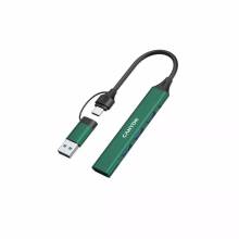 Canyon CNS-TDS02GR 4-portos USB2.0 HUB Green CNS-TDS02GR Canyon CNS-TDS02GR 4-portos USB2.0 HUB Green CNS-TDS02GR