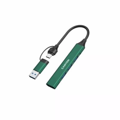 Canyon CNS-TDS02GR 4-portos USB2.0 HUB Green CNS-TDS02GR