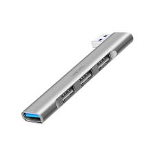 Logilink UA0436 Ultraslim 4-Port USB-A Hub Aluminium UA0436