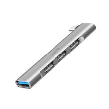 Logilink UA0437 Ultraslim 4-Port USB-C-Hub Aluminium UA0437