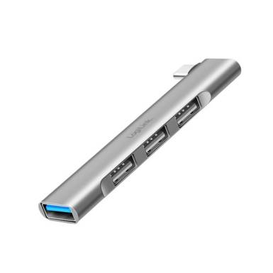 Logilink UA0437 Ultraslim 4-Port USB-C-Hub Aluminium UA0437 Logilink UA0437 Ultraslim 4-Port USB-C-Hub Aluminium UA0437