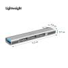 Logilink UA0437 Ultraslim 4-Port USB-C-Hub Aluminium UA0437