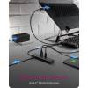 Raidsonic IcyBox IB-HUB1737-C3 7-portos USB3.2 HUB Black IB-HUB1737-C3