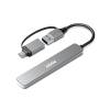 Port Designs 4-portos USB2.0 HUB Silver 900161