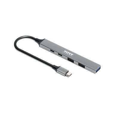 Port Designs USB-C hub with 4 USB ports + 1X USB-C 100W 900163 Port Designs USB-C hub with 4 USB ports + 1X USB-C 100W 900163