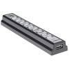 Manhattan 10-portos USB2.0 HUB Black 161572