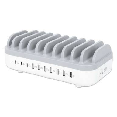 Manhattan 10-portos USB3.0 HUB White/Grey 180856 Manhattan 10-portos USB3.0 HUB White/Grey 180856