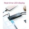 Raidsonic IcyBox IB-HUB1743-CPD 9-portos USB3.2 HUB Black IB-HUB1743-CPD