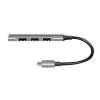Logilink UA0392 USB 3.2 Gen1 Type-C 4-port slim hub Grey UA0392
