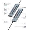 Raidsonic IcyBox IB-HUB1742CR-C2PD 11-portos USB3.2 HUB Black IB-HUB1742CR-C2PD