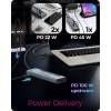 Raidsonic IcyBox IB-HUB1742CR-C2PD 11-portos USB3.2 HUB Black IB-HUB1742CR-C2PD