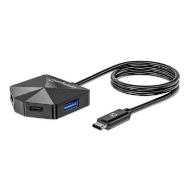 Manhattan 4-portos USB3.0 HUB Black 181150 Manhattan 4-portos USB3.0 HUB Black 181150