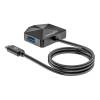 Manhattan 4-portos USB3.0 HUB Black 181150