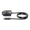 Manhattan 4-portos USB3.0 HUB Black 181150