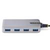 Startech 4-portos USB3.0 HUB Space Gray 5G4AB-USB-A-HUB