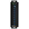Startech 10-portos USB3.2 HUB Black HB30A10AME