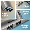 AXAGON HUE-STA ALU STRIP USB-A 4 port hub HUE-STA