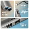 AXAGON HUE-STC ALU STRIP USB-C 4 port hub HUE-STC