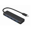 Gembird 4-portos USB3.1 Type-C HUB Black UHB-CM-U3P4P-01