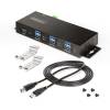 Startech 7-portos USB3.7 HUB Black 5G7AINDRM-USB-A-HUB