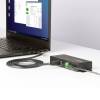 Startech 7-portos USB3.7 HUB Black 5G7AINDRM-USB-A-HUB
