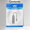 Vention 4-portos USB3.0 HUB Black CHLBB