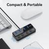 Vention CHWBF 4-portos USB3.0 HUB Black CHWBF