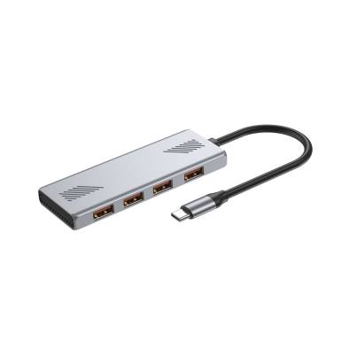Gembird 4-portos USB3.2 HUB Silver UHB-CM-U310-A4-01 Gembird 4-portos USB3.2 HUB Silver UHB-CM-U310-A4-01