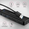 AXAGON 4-portos USB3.2 HUB Black HUE-C2A
