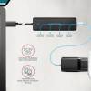 AXAGON 4-portos USB3.2 HUB Black HUE-C2C