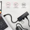 AXAGON 4-portos USB3.2 HUB Black HUE-C2C