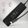 AXAGON 4-portos USB3.2 HUB Black HUE-C2C