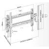 TECHLY  Advanced Extension Tilt TV Wall Mount 37"-80" Black ICA-PLB 546T