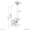 Neomounts FPMA-C100 TV/Monitor Ceiling Mount for 10"-30" Black FPMA-C100