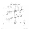 Neomounts DS60-600BL2-2 Quadruple monitor arm 10-32" Black DS60-600BL2-2