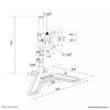 Neomounts DS45-600BL1 Single monitor stand 10-32" DS45-600BL1
