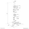 Neomounts DS45-600BL2V Dual monitor stand 10-32" Black DS45-600BL2V
