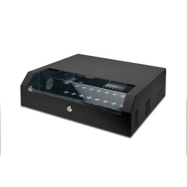 Digitus DN-19 04U-PB-B Falra szerelhető Rackszekr&eacute;ny Black DN-19 04U-PB-B