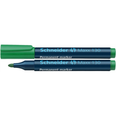SCHNEIDER Alkoholos marker, 1-3 mm, kúpos, SCHNEIDER "Maxx 130", zöld