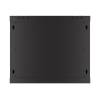 Lanberg 19" 9U Falra szerelhető Rackszekrény performált ajtóval Black WF01-6409-23B