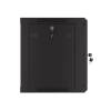 Lanberg 19" 9U Falra szerelhető Rackszekrény performált ajtóval Black WF01-6409-23B