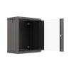 Lanberg 19" 12U Falra szerelhető Rackszekrény Black WF03-5312-10B
