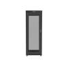 Lanberg 19" 27U Szabadon álló Rackszekrény Black FF01-8027-12BL
