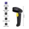 Qoltec L&eacute;zer vonalk&oacute;dolvas&oacute; 1D | 2D USB Black 50853