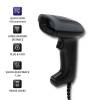 Qoltec Wired QR & L&eacute;zer vonalk&oacute;dolvas&oacute; USB Black 50863