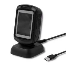 Qoltec Desktop QR & Barcode L&eacute;zer vonalk&oacute;dolvas&oacute; USB Black 50864