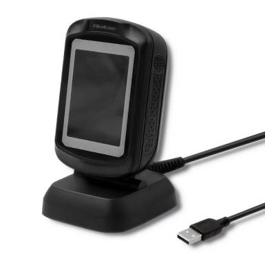 Qoltec Desktop QR & Barcode L&eacute;zer vonalk&oacute;dolvas&oacute; USB Black 50864