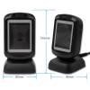 Qoltec Desktop QR & Barcode L&eacute;zer vonalk&oacute;dolvas&oacute; USB Black 50864