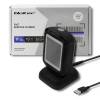Qoltec Desktop QR & Barcode L&eacute;zer vonalk&oacute;dolvas&oacute; USB Black 50864