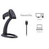 EQuip USB 1D Barcode Scanner with Stand Vonalkódolvasó Black 351020